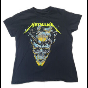 METALLICA  M72 World Tour Broken Clock & Skull Concert Tour t-shirt